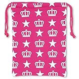 ベビードール 王冠ロゴキンチャク キッズ ベビー Mサイズ 総柄ピンク