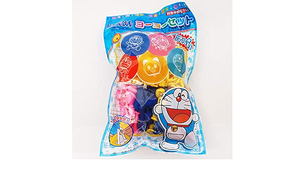 ドラえもん ヨーヨーつりセット 50個 ポンプ付 水風船 お祭り景品 縁日 風船 バルーン おもちゃ Amazon