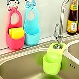 Generic Green : Hot Creative Kitchen Sink Bathroom Hanging Strainer Organizer Storage Sponge Holder 
