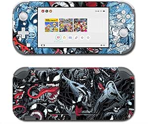Amazon Co Jp Alvhntr ビニールスキンデカールステッカー 任天堂スイッチライト用 アニメプロテクター ラップカバー 保護フェイスプレート フルセット コンソール ジョイコン ドック Venom 253 ゲーム