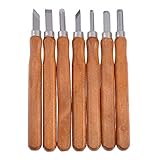 木工ナイフ　スカーフ　木彫り工具　木工趣味工芸品スチール　DIYツール　7PCS/セット