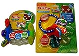 Nuby Blue Icy Bite Keys and Teethe & Play Rattle Bundle [並行輸入品]