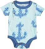 Finn+Emma フィン&エマ 半袖ロンパース オーガニックコットン100% 9-12ヶ月 セイラー B02-0200a9-12 Anchor-Blue