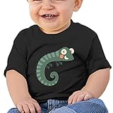 動物　マンガ 　とかげ トカゲ子供服 ベビーTシャツ 半袖 男の子 女の子 クルーネック カジュアル