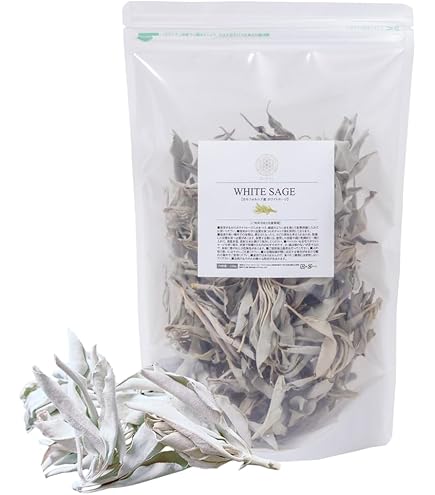 オマケ　生ホワイトセージ Amazon.co.jp: ホワイトセージ 浄化用 セージの葉 無農薬