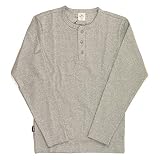 (アビレックス) AVIREX アヴィレックス デイリーシリーズ ヘンリーネック ロングスリーブ Tシャツ カットソー ロンT メンズ レディース XL 14_Gray 6153482