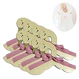 New. Joy かわいベビー子供服ハンガーコートラック い スワンデザイン  ソリッドウッド 木製 子供用ハンガーク ノンスリップ ハンガー スカート ハンガー 服 ハンガー パンツ ハンガー (8