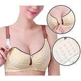 Spinas(スピナス) マタニティ ブラ （同色2枚セット） ワンタッチでサッと授乳できる！ 授乳ブラ 産前～産後 ノンワイヤー 下着 ２枚組 全４色(ピンク・イエロー・ライトピンク・ラベンダー) 