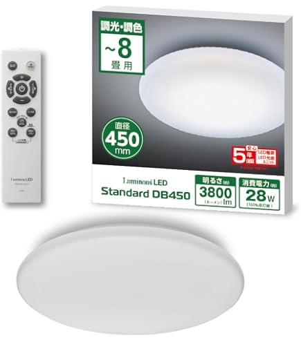 Amazon | 【見ても美しい均一な明かり 5年保証】 ドウシシャ LED
