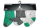 Nike Air Jordan新生児赤ちゃんソックス、3ペア、サイズ06 – 12か月