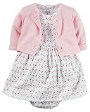 カーターズ Carter's ボディスーツ 半袖ワンピース & カーディガン セット春・秋・夏の冷房対策にも 2-Piece Babysoft Bodysuit Dress & Cardigan Se