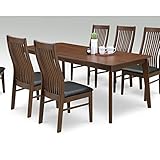 ダイニングテーブルのみ 幅180cm ブラウン 木製 モダン風 6人用 六人用