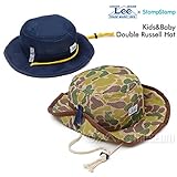 ストンプスタンプ（STOMP STAMP）×リー(LEE) キッズ＆ベビー ダブルネーム ダブルラッセルハット HAT 帽子 (50cm, CAMO)