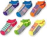 Jefferies Socks Big Girls' Sporty Half Cushion Low Cut 6 Pack Multi Small [並行輸入品]
