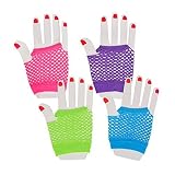 Tytroy Assorted Fingerless Diva Fishnet Wrist Gloves 1 Dozen Pairs [並行輸入品]
