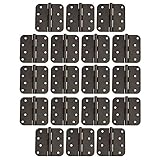 ラウンドコーナードアヒンジ4 x 4インチ5 / 8 "半径、オイルはブロンズ 18 Pack of Door Hinges ブロンズ 20-2580