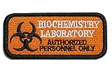 ワッペン屋Dongri ベルクロ ワッペン マジックテープ バイオハザード BIOCHEMISTRY LABORATORY A0292 (レッド)