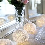 Infabe 丸型装飾LEDライト LED パイナップル イルミネーション オーナメント LEDストリングライト 飾りスター クリスマス飾り　ハロウィン飾り 防水 結婚式 ホームパーティー　お誕生日バ