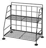 山善(YAMAZEN) スパイスラック(幅30 奥行15) 2段 ブラック SKR-302(BK)