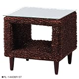 「グランツシリーズ」 サイドテーブル RL-1440BR-ST ブラウン /アバカ素材