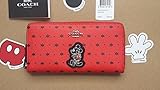 ディズニー 財布 COACH X DISNEY ACCORDION ZIP WALLET PRAIRIE BANDANA [並行輸入品]