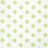 Trend Lab Kids Infant Newborn Crib Sheet - Sage Green And White Dot Print Flannel by Trend Lab