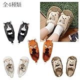 モップスリッパ マイクロファイバー スリッパ 履く モップ 掃除スリッパ おしゃれ かわいい アニマルモップスリッパ 全4色 ユニーク雑貨特集(ハリネズミ)
