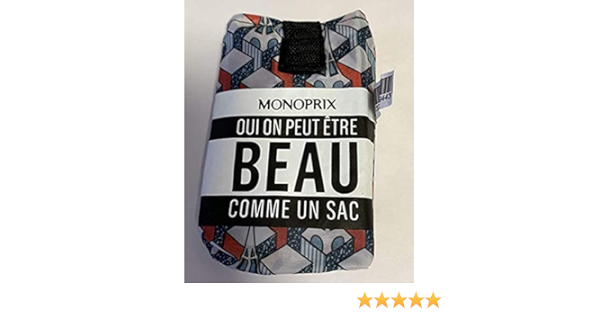 Amazon Co Jp フランス モノプリ ｍｏｎｏｐｒｉｘ エコバッグ エッフェル塔 ブルー系 シューズ バッグ