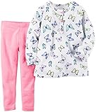 カーターズ Carter's カットソー 長袖 綿100% ＆ レギンス ネオンカラー 綿56% ポリエステル38% ポリウレタン5% 2点セット 2-Piece Top & Neon Legging