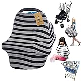 iZivウルトラソフト4-in-1マルチユースベビーストレッチカバーカーシートキャノピー/看護カバー/ショッピングカートカバー/インフィニティスカーフベビー用パーフェクトギフト（カラー18）