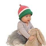 ベビー　子供帽子　キッズ　ニット帽　かわいい　スイカ柄　柔らかい生地　写真撮影/お誕生日/出産祝い/結婚式/舞台衣装/プレゼント