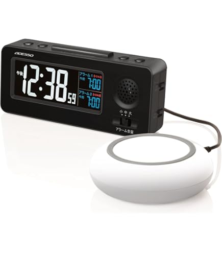Amazon.co.jp: ADESSO(アデッソ) 目覚まし時計 OKITE! 自分で起きる