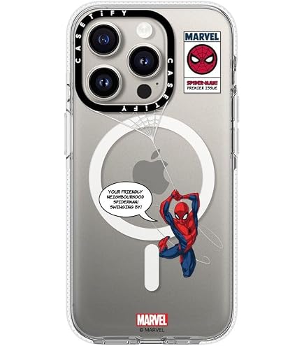 CASETiFY Mirror iPhone 15 Pro Max Case [Spider-Man Co-Lab / 4.9ft