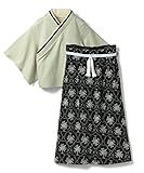 Sweet Mommy 【男の子用】 ベビー袴 和装 カバーオール ベビー服 ロンパース ワンピース 日本製ちりめん×オーガニックコットン 着物風 ベビードレス 足元2WAY 英国ブランドデザインのダ