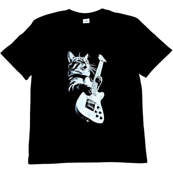 Amazon | Meowtallica Master Of Kittens Tシャツ 面白いギフト T