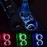 Liebeye 太陽ledライトカップホルダー 2パック ブルー