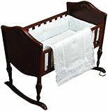 Baby Doll Bedding Royal Classic Cradle Bedding Set, White by BabyDoll Bedding