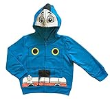 Disney Toddler Boys' Thomas Hooded Sweatshirt Blue 3T [並行輸入品]