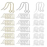 3種100個 ピアス パーツ フック サージカルステンレス 樹脂 フックピアス ピアスパーツ ハンドメイド アレルギー対応 ゴールド シルバー クリア