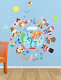 Oopsy Daisy The World Is Your Playground Peel and Place, Blue, 54 x 60 by Oopsy Daisy