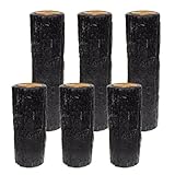 サンポリ　樹脂製擬木はなえ80φ　一本杭 H200/300サイズ違いセット (6本セット)