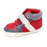 Tovadoo 子供靴　乳児靴　ベビーシューズ　男女兼用　キャンバスシューズ　スポーツ　マジックテープ　履きやすい　履き心地良い　滑り止め　通気性よく　可愛い　カッコイイ　通園 通学　シンプル　カジュ