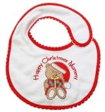 Baby Christmas Bib - 'Happy Christmas Mummy' Design - Newborn by Baby Best Buys