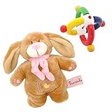 ギフトセット 出産祝いに ベビーぬいぐるみと木のおもちゃのギフトセット (ピンク)