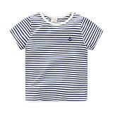 AiGo 半袖ver 9色選べる! やわらかコットン ボーダーと無地 半袖Tシャツ ストレッチ [並行輸入品]