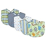 Trend Lab 5 Piece Bib Set, Chibi Zoo by Trend Lab