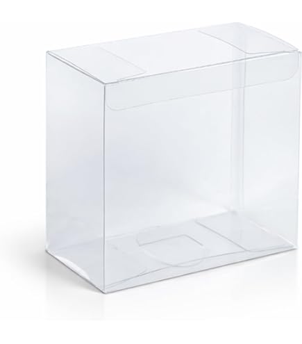 Amazon | 【10個】透明クリアボックス(かぶせ式) 10×10×5cm【 フタ