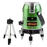FUKUDA 5ライン グリーンレーザー墨出し器+エレベーター三脚セット EK-468G J 4垂直・1水平 フクダ レーザー墨出し器 【1年保証】水平器 フルライン測定器