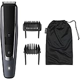 Philips Beardtrimmer Series 5000 Corded/Cordless Beard Trimmer with Lift and Trim PRO System, 0.2mm Precision Settings and 90