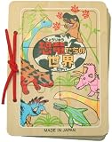 木製パズル絵本 恐竜たちの世界